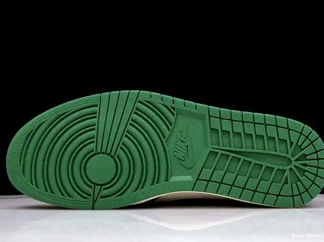 Bmlin Shoes Air Jordan Green NRG 555088-302 High 1 Pine Sail-Black OG 0531